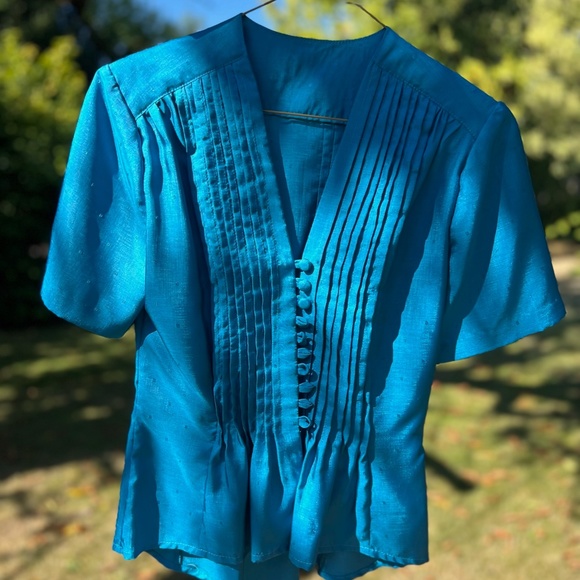 Vintage silk blouse and skirt - Picture 1 of 6